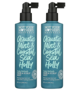 2x Not Your Mother&#39;s Aquatic Mint &amp; Coastal Sea Holly Scalp Spray 8oz Re... - $28.91