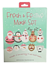 Fresh & Festive Mask Set - Includes 5 Fun & Easy to Use Sheet Masks - $11.87