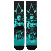 Assassins Creed Valhalla Sublimated All Over Print Novelty Crew Socks 1 ... - $14.84