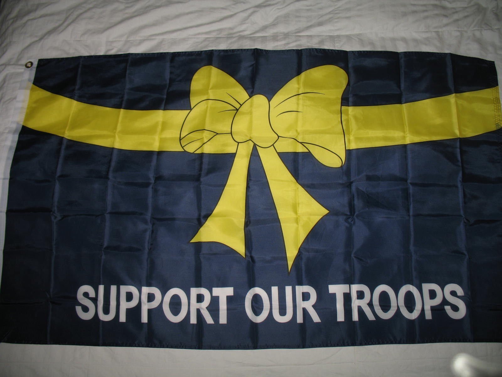 Military Yellow Ribbon Support Our Troops 3X5 Banner Flag Super ...