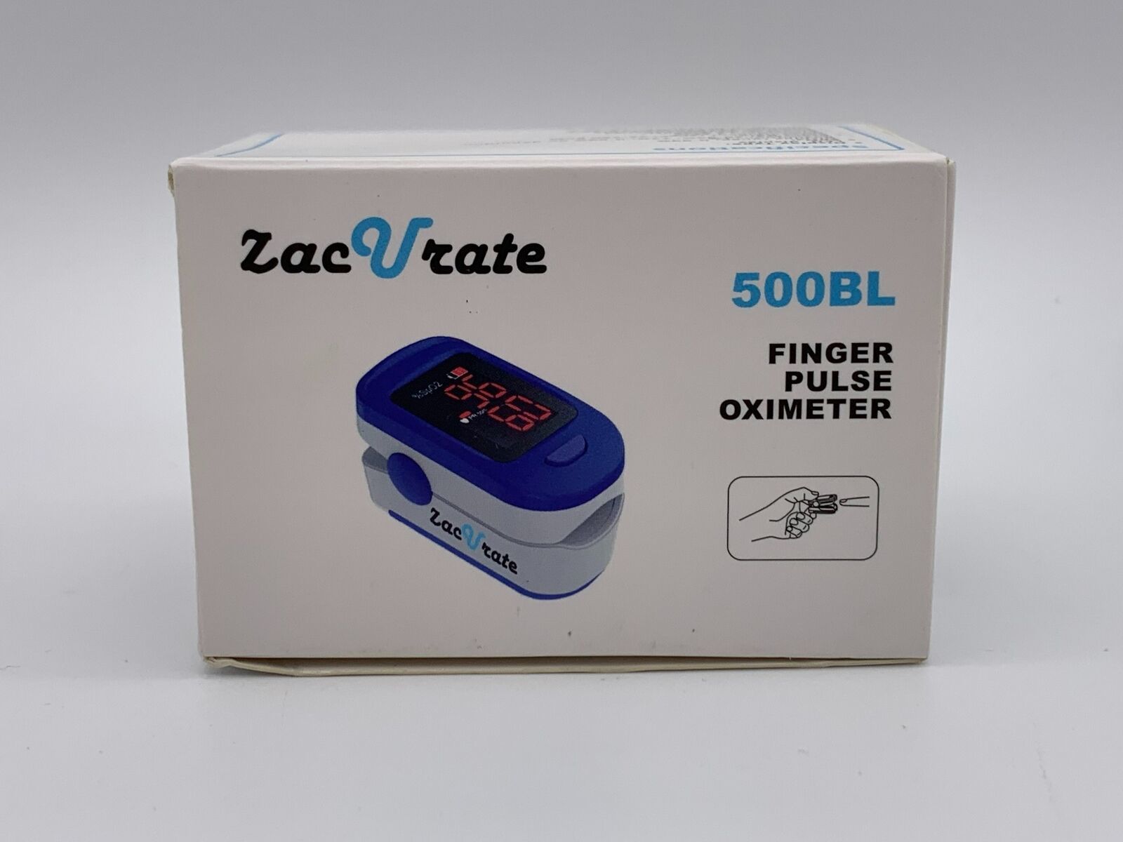 Zacurate 500BL Fingertip Pulse Oximeter Blood Oxygen Saturation Monitor