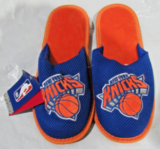 NBA New York Knicks Mesh Slide Slippers Striped Sole Size M by FOCO - $28.99
