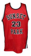 Busy-Bee #23 Sunset Park Movie Basketball Jersey New Sewn Red Any Size image 4