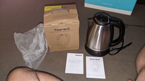 TOPWIT Electric Kettle Hot Water Kettle, 2.0L Stainless Steel Electric Tea  Kettle & Coffee Kettle, BPA-Free Water Warmer with Fast Boil, Auto Shut-Off