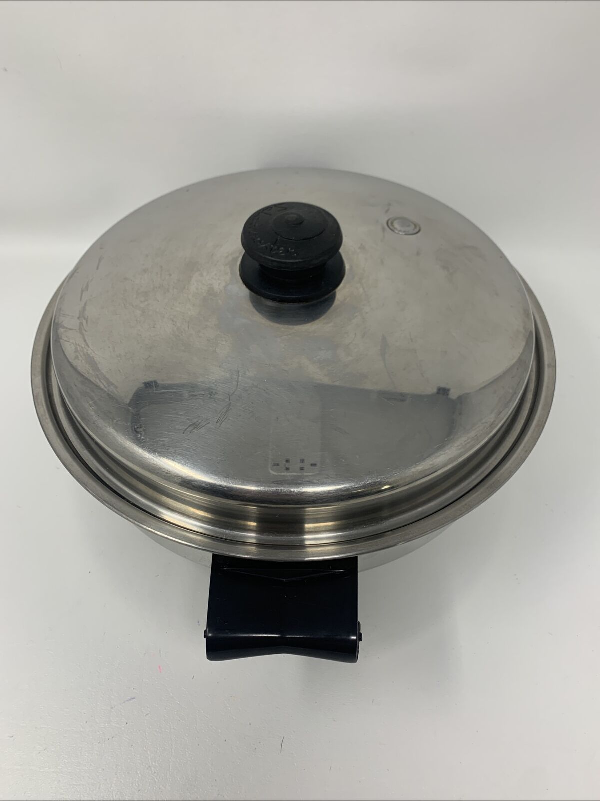 SALADMASTER 11" ELECTRIC SKILLET FRY PAN 7817 WATERLESS STAINLESS STEEL