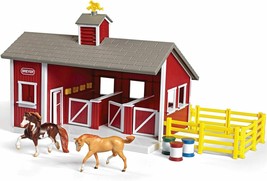 Girl Boy Pretend Barn Stable Horse Corral Play Set Kids Toddler Quality ... - $52.92