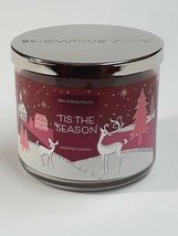 (1) Bath & Body Works Tis The Season Burgundy 3-Wick Scented Candle - 14.5 oz. - $18.01