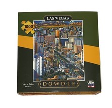 1000pc Jigsaw Puzzle Dowdle Las Vegas Nevada Made in USA 19x26" image 1