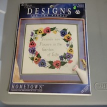 Designs For The Needle Cross Stitch Kit #5311 Pansies Hometown New - $11.99