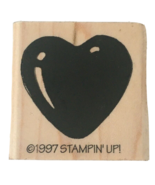 Stampin Up Heart Seasonal Solid Rubber Stamp Love Valentines Card Making... - $4.99