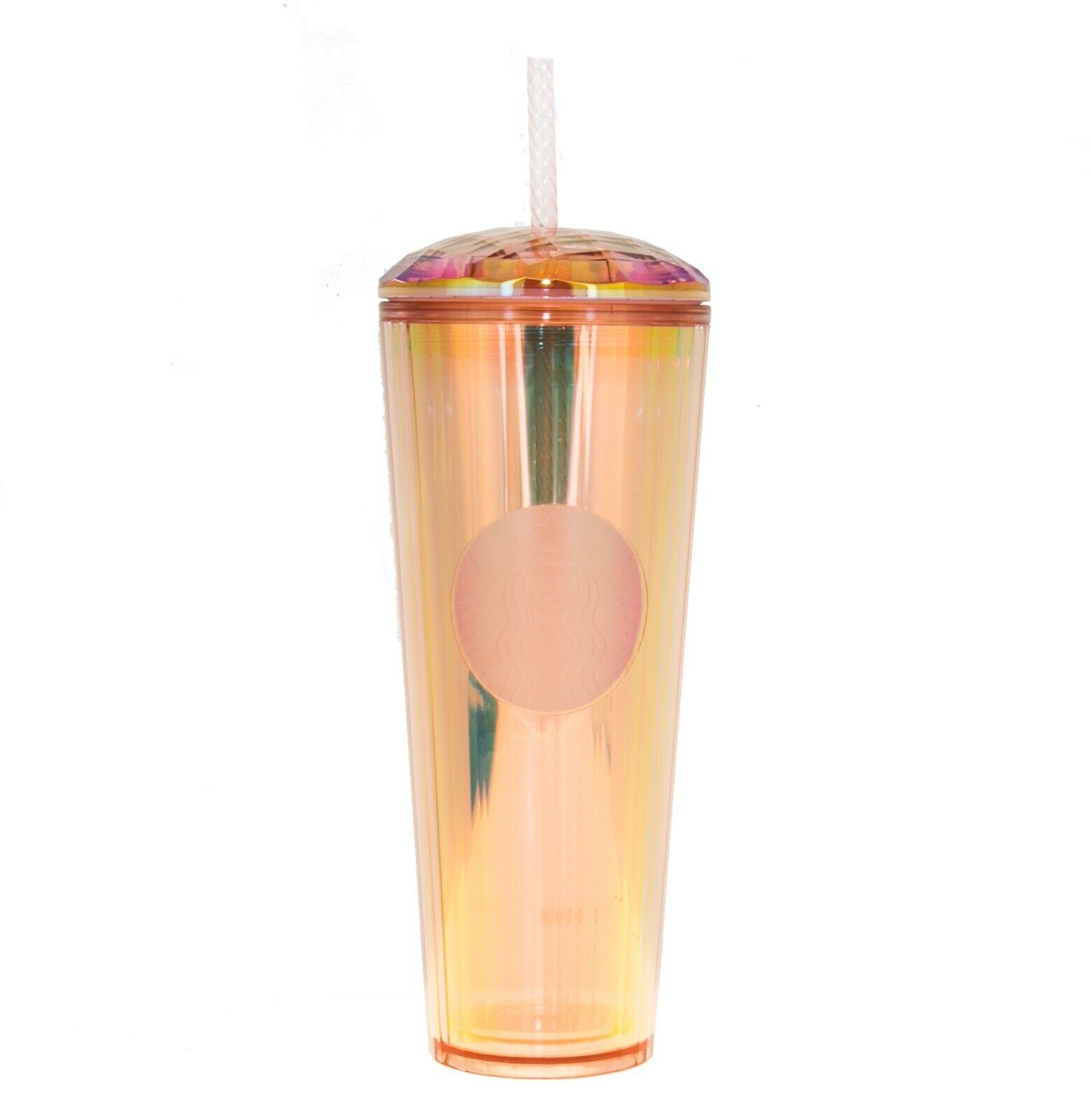 Rose Gold Iridescent Studded Tumbler