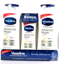 3 Pack Vaseline 50.6 Net Wt Intensive Care Advanced Repair Unscented Lotion - $34.99