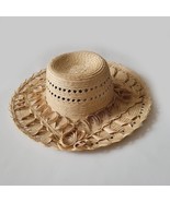 Handmade Women Real Straw Hat Made in Guatemala Size 54( Small) - $7.76
