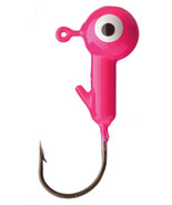 Eagle Claw Ball Head Fishing Jig Hooks, Pink, 1/8 oz, Pack of 10 - $5.95