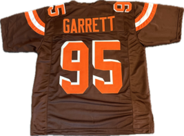 New Custom Stitched & Sewn Myles Garrett #95 Jersey Free Shipping Too! - $59.99