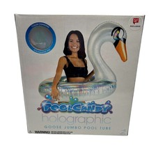 Pool Candy Holographic Goose Jumbo Pool Tube 42&quot; Color Changing New - $26.17