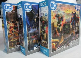 Ceaco 1000 Piece Puzzle Thomas Kinkade JUSTICE LEAGUE Superman Batman DC... - $93.47