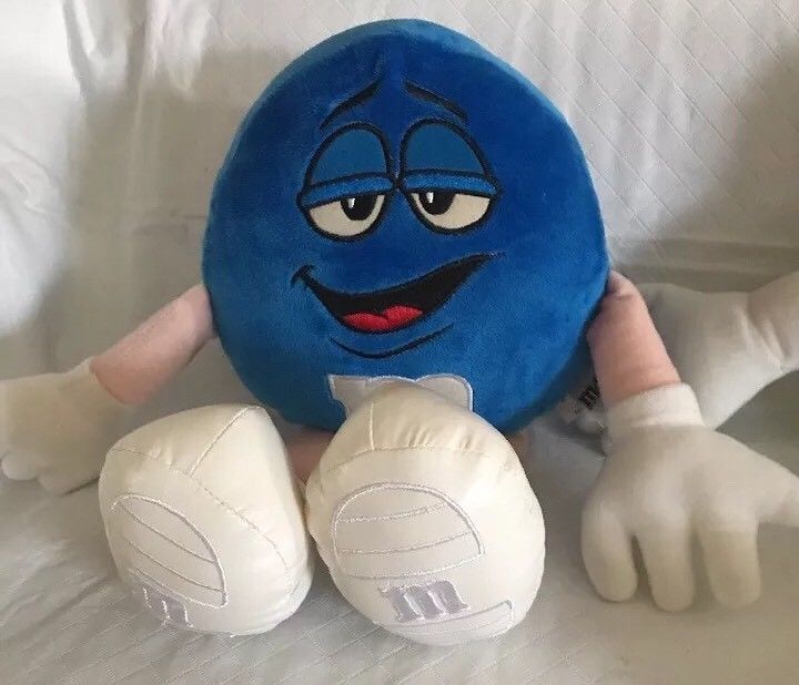 My M&M'S Blue M&M's Character Face Plush Ball | Best Price and Reviews |  Zulily
