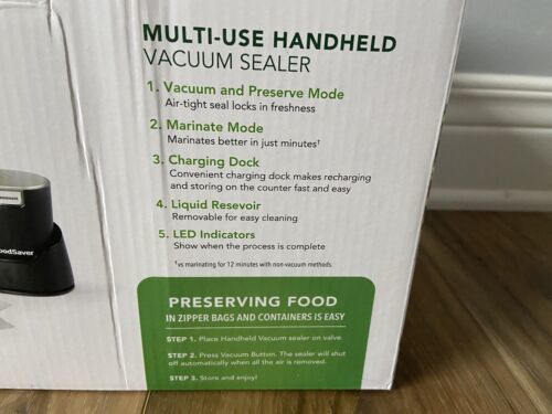 FoodSaver Handheld Sealer w/ Dock Multi-Use Handheld Vacuum Sealer