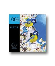 Birds Jigsaw Puzzle 1000 Piece Cherry Blossoms 27" x 20" Durable Fit Pieces 