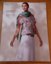 Lafayette 148 New York Fashion Catalog great clothes; great models April... - $24.00