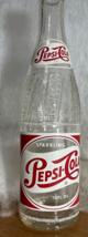 Vintage Red and White Pepsi Cola Bottle Waupaca Wisc, 1956 - $4.00