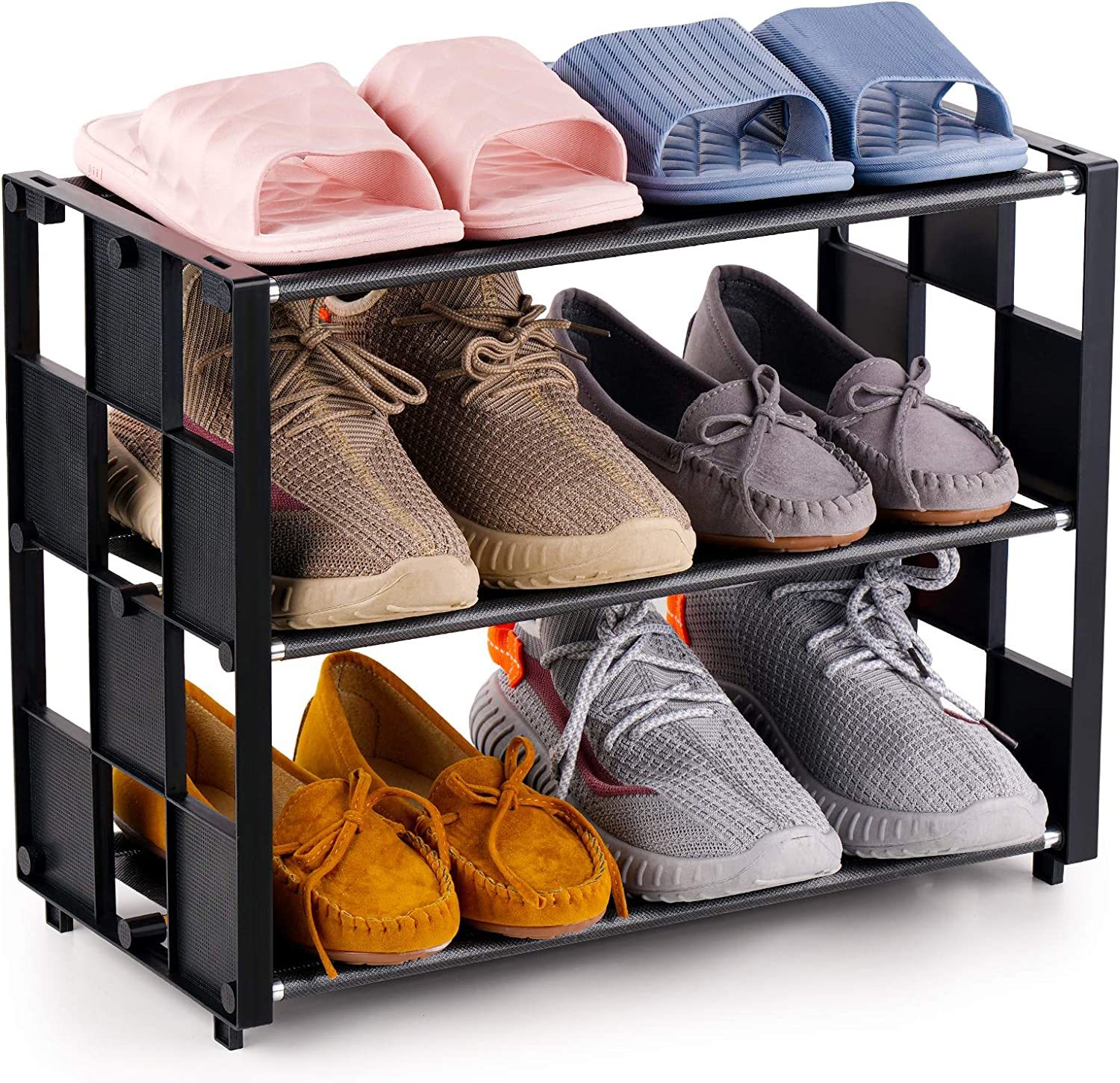  MAGINELS 6 Tier Shoe Rack Organizer with Cover, Slim