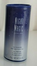 Avon Night Magic Evening Musk Talc Body Powder Talc Silk Pleasures 2.6oz x2 - $31.18