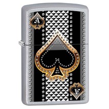 Zippo Lighter- All in Las Vegas Ace Card Black Matte Windproof Lighter #Z5119