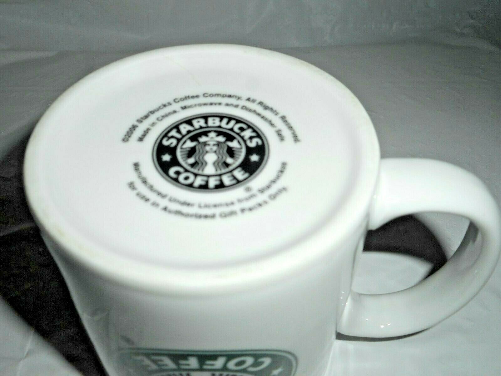 Brand New* Starbucks Mermaid Logo White Green 12oz Ceramic Tumbler