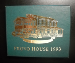Design Masters Associates Christmas Ornament 1993 Provo House 24KT Finish Boxed - $7.99