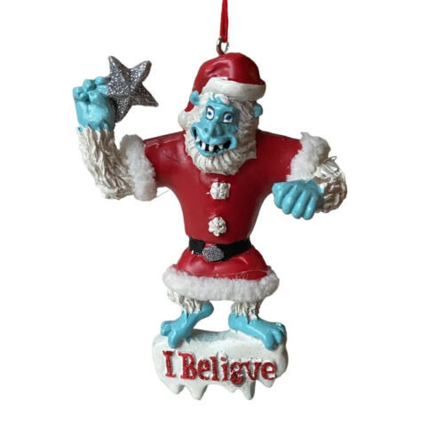 Yeti Holiday Ornament Ceramic Yeti Abominable Snowman Christmas