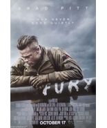 2014 FURY WWII Movie Poster 11x17 David Ayer Film Brad Pitt Scott Eastwo... - $14.99