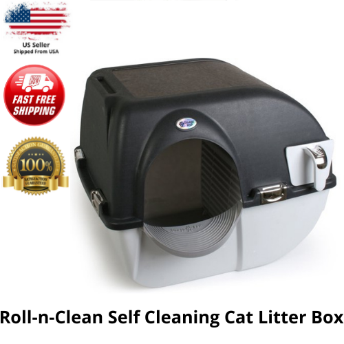 Cat Litter Box Enclosed Regular Kitty Toilet Box Tray SelfCleaning