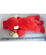  Ty Beanie Buddy Snort the Red Bull Large 15&quot; 1998 Retired Plush Toy - $18.99