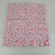 Gerber Baby Girl Cotton Burp Cloth Rag Security Blanket Pink Purple Blue Hearts - $19.79