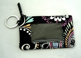  Vera Bradley Coin Purse ID Holder with Keychain Ring Kiev Paisley - $14.99