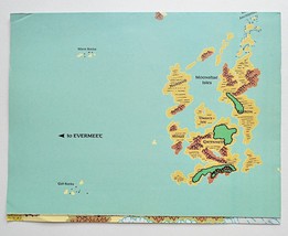 Forgotten Realms Map ONLY #3 1031XXX0703 West AD&D 1987 TSR 1st Ed D&D Gray Box - $18.43