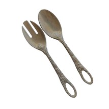 Lenox Salad Serving Set Grape Weave Design Vintage Metal 11.5" - $28.05