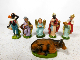 VTG Fontanini Nativity Figurines  Joseph Melchior Baltazar Malachi LOT of 6 - $38.12