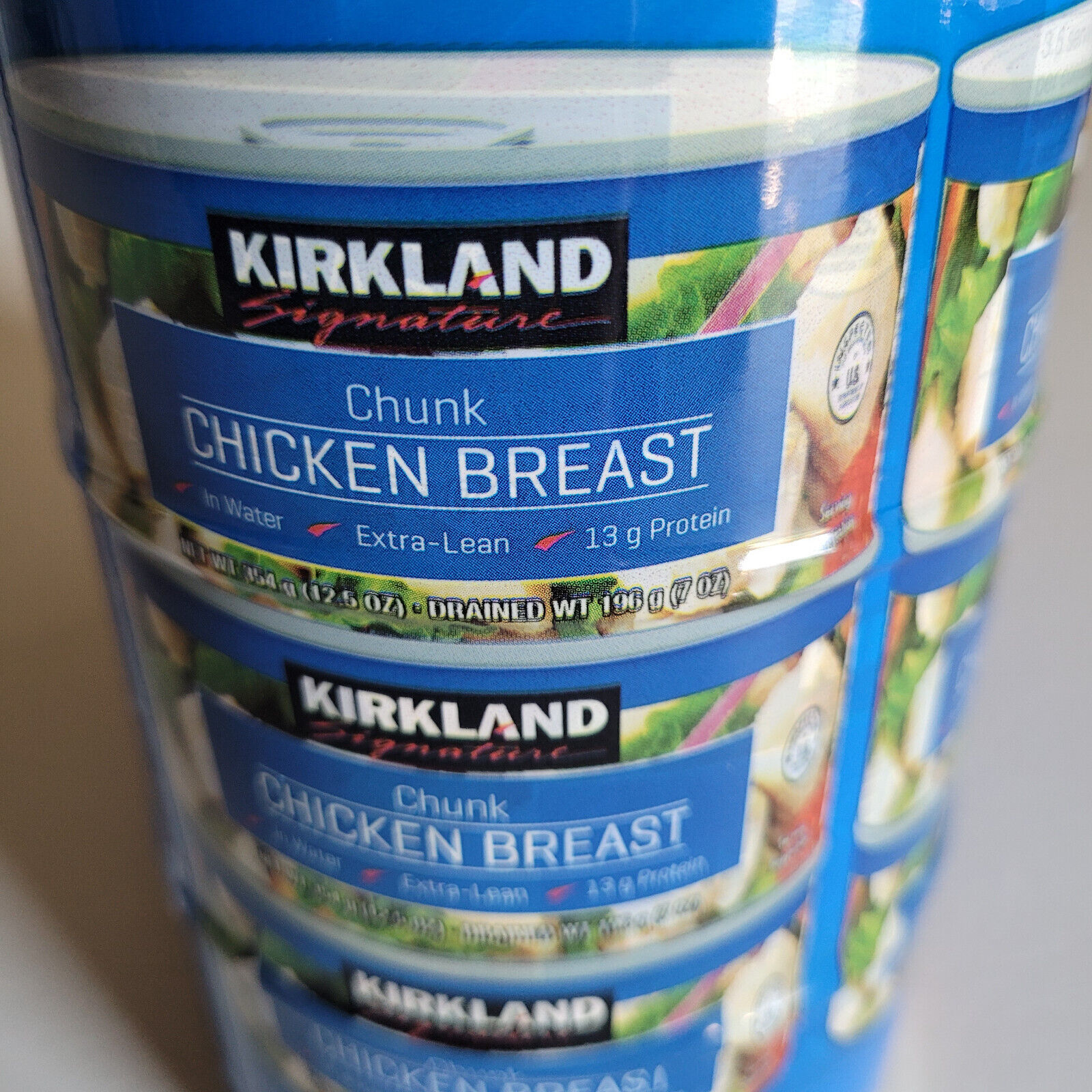 6 Kirkland Premium Chunk Chicken Breast In Water Extra Lean 12.5 oz