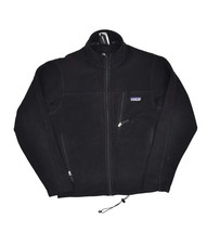 Patagonia Simple Synchilla Fleece Jacket Mens S Black Full Zip Sweatshir... - $49.29