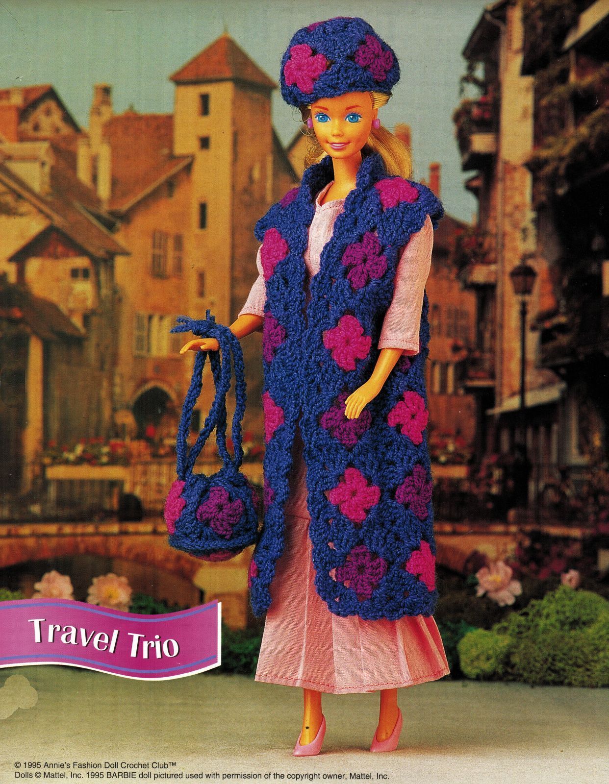 Barbie Doll Travel Outfit Knitting Pattern LOW PRICE 