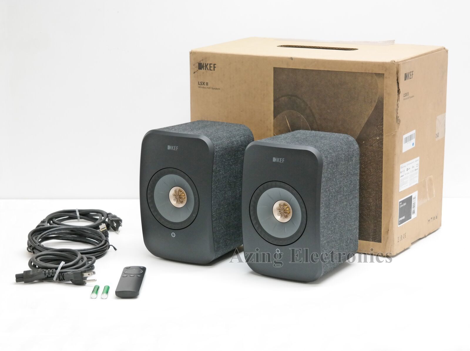 KEF LSX II Wireless Bookshelf Speakers Pair Black
