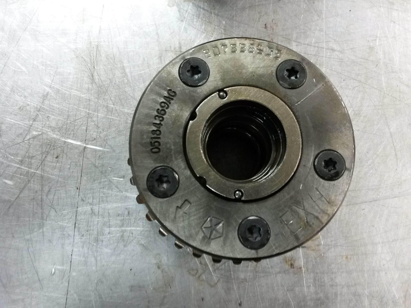 Exhaust Camshaft Timing Gear From 2016 Dodge Journey 3.6 05184369AG