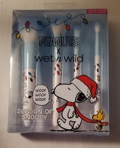 Peanuts x Wet n Wild Season Of Snoopy 4 Piece Makeup Brush Set NEW Chris... - $20.00