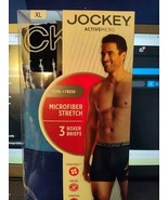 New Mens Jockey Activemicro stretch Boxer Briefs MULTICOLOR 3 pair Size ... - $28.88