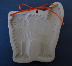 Brown Bag Cookie Art Shortbread Mold Wild Flower Stoneware 1988 Hill Design