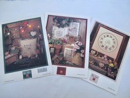 Lot/3 Shepherd&#39;s Bush Cross Stitch Chart Patterns Garden Path Sheep Chri... - $12.99