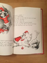 Vintage "How the Grinch Stole Christmas" red hardcover childrens book image 7